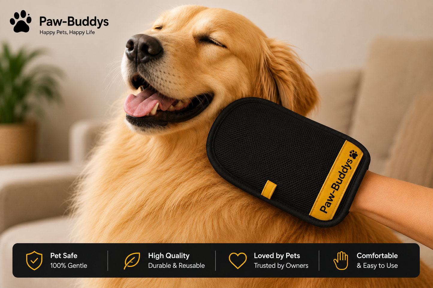 pet grooming glove